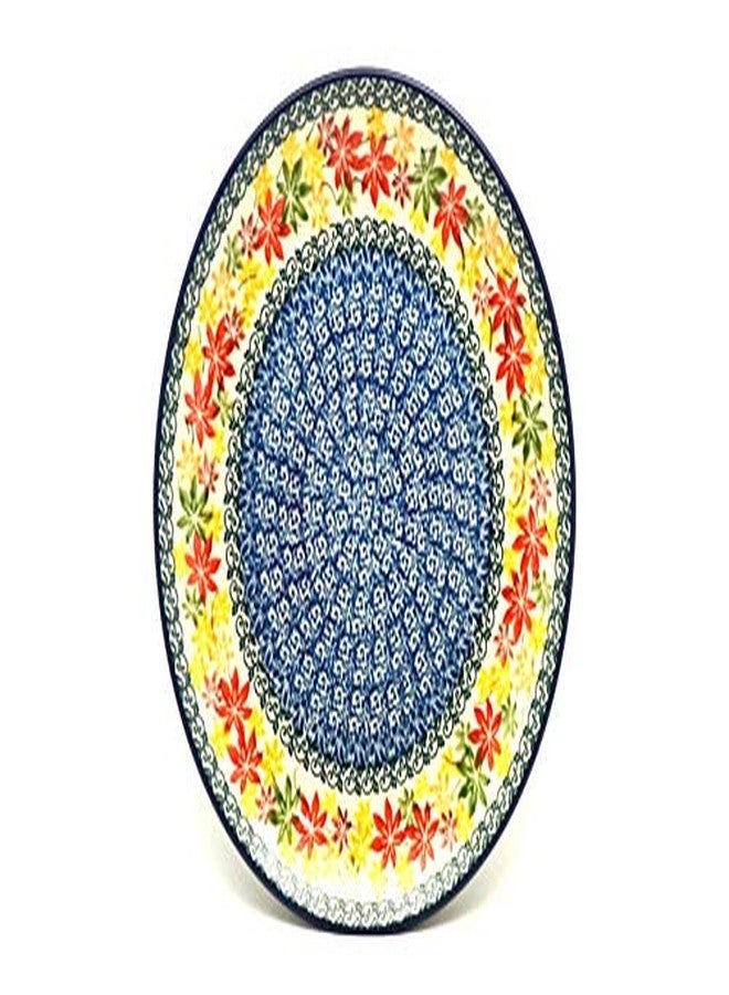 Polish Pottery Plate - 10" Dinner - Maple Harvest